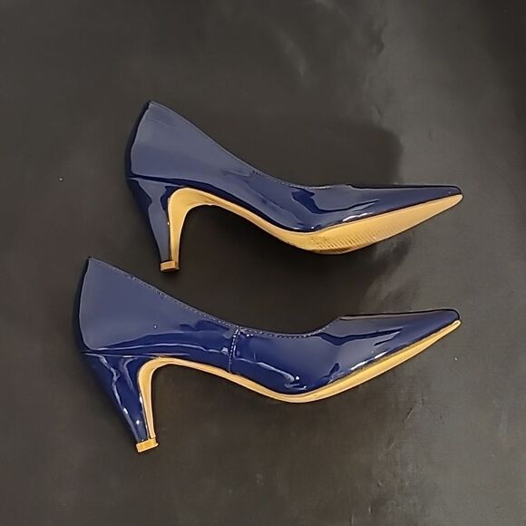 FOREVER ABUREE-16 PATENT LOW HEEL POINTED TOE DRESS HEEL WOMEN"S SHOE - Picture 10 of 13